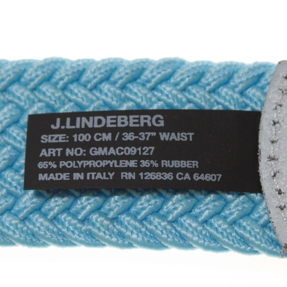 J.Lindeberg NWT Berry Elastic Braided / Woven Belt Size 100 (US 36-37) in Blue